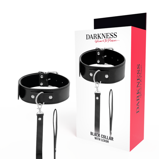 DARKNESS - HOUDINGSKETTING MET LEREN KETTING