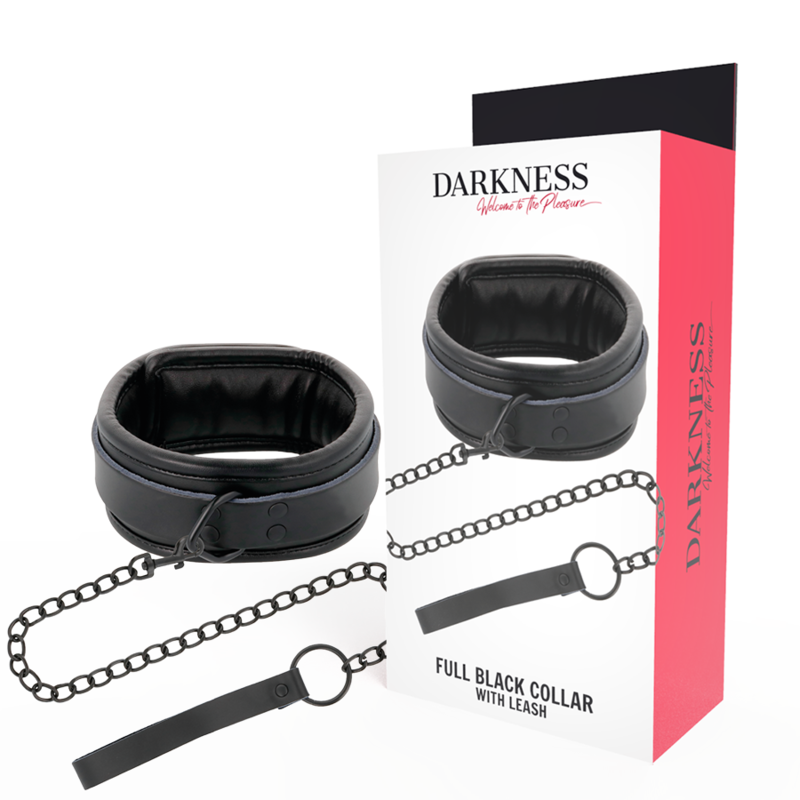 DARKNESS - ZWARTE KETTING MET SCHAKELARMBAND