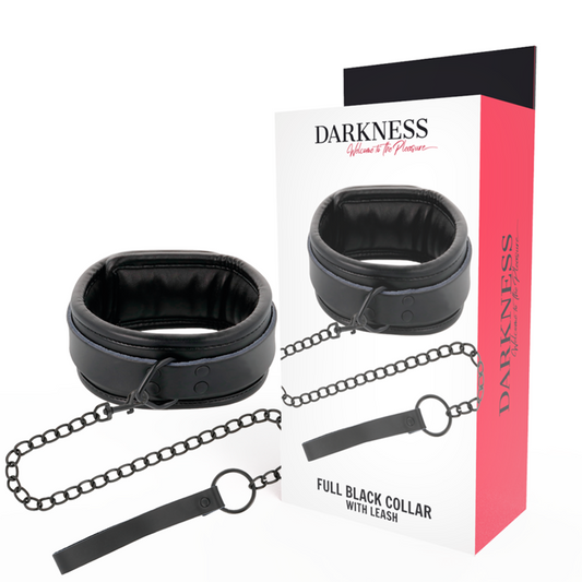 DARKNESS - ZWARTE KETTING MET SCHAKELARMBAND