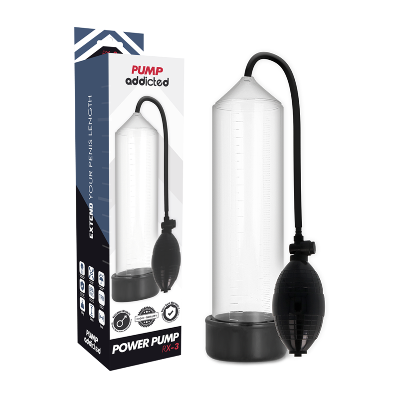 PUMP ADDICTED - BOMBA ERECTIE RX3 TRANSPARANT