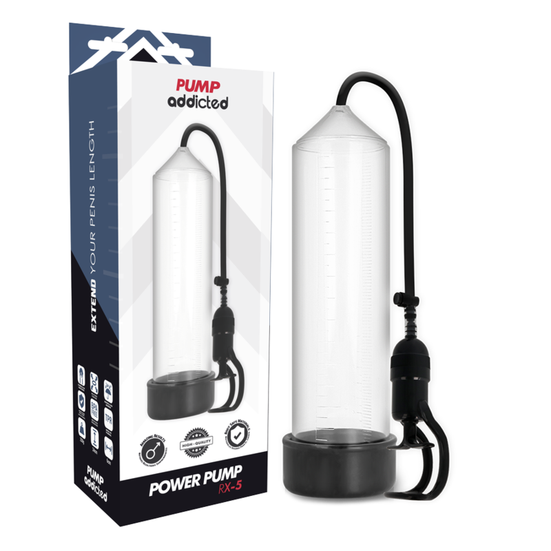 PUMP ADDICTED - BOMBA ERECTIE RX5 TRANSPARANT