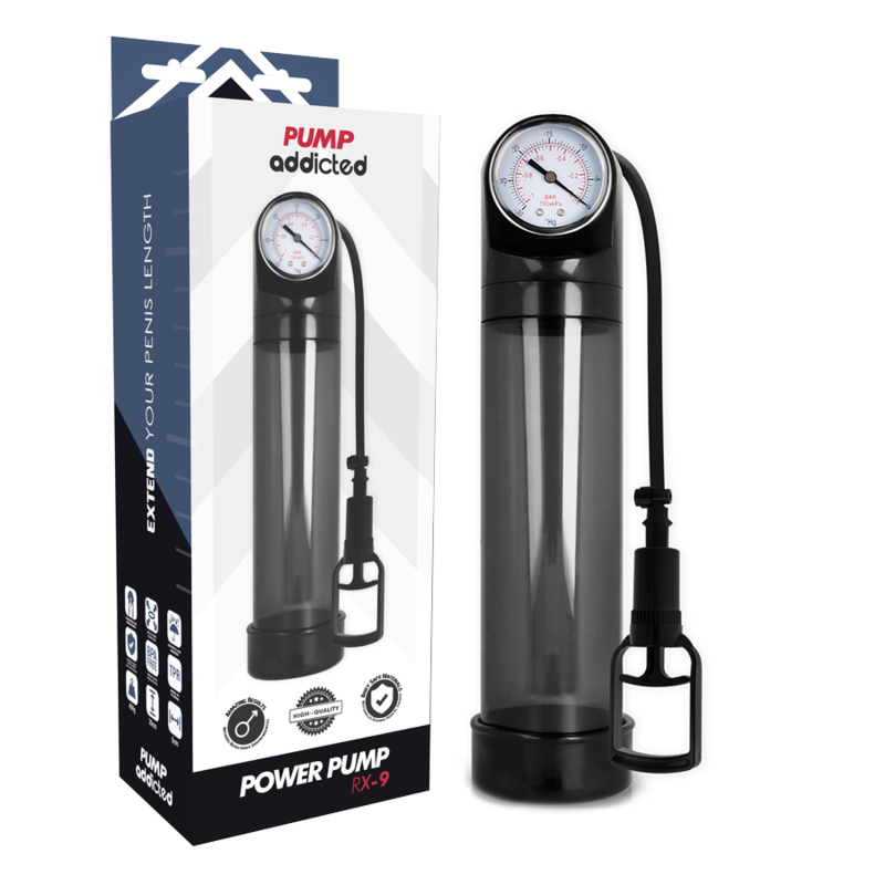 PUMP ADDICTED - BOMBA ERECTIE RX9 ZWART