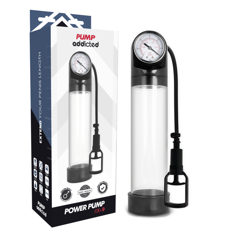 PUMP ADDICTED - BOMBA ERECTIE RX9 TRANSPARANT