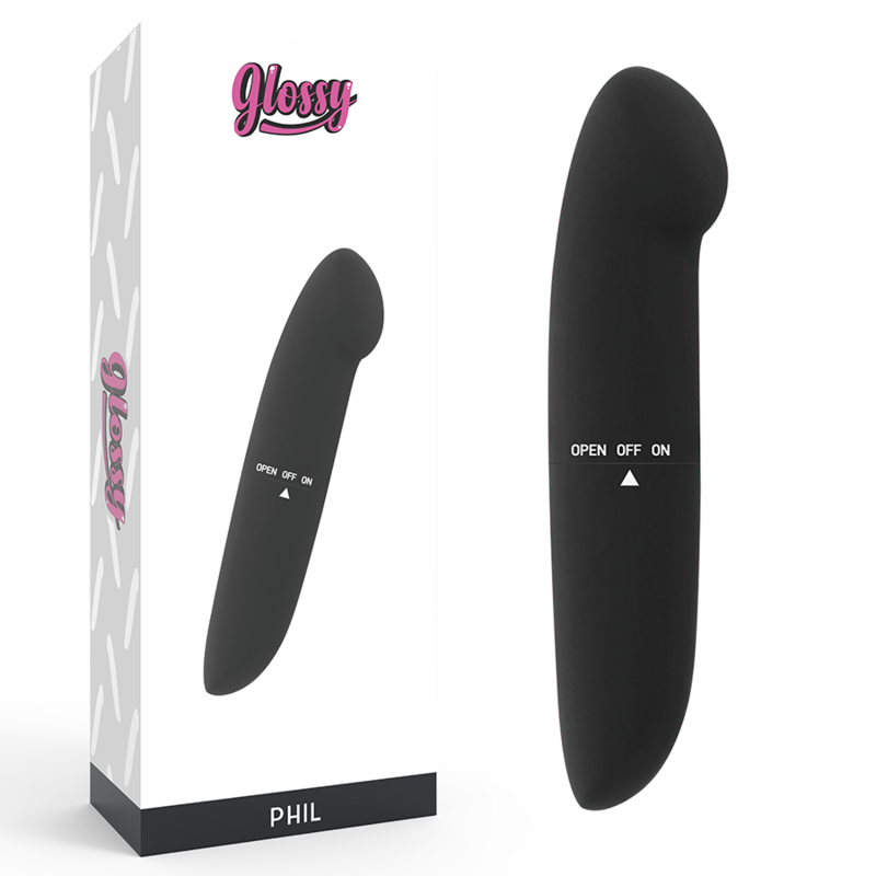 GLOSSY - PHIL VIBRATOR ZWART