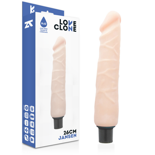 LOVECLONE - JANSEN ZELFSMERENDE VIBRATOR 26 CM -O- 4.2 CM