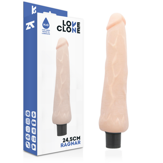 LOVECLONE - RAGNAR ZELFSMEERDENSE VIBRATOR 24,5 CM -O- 3,5 CM