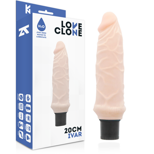 LOVECLONE - IVAR ZELFSMEERBARE VIBRATOR 20 CM -O- 3.7 CM