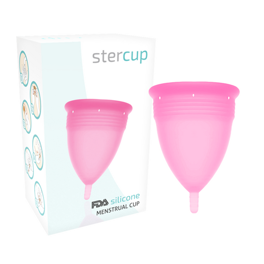 STERCUP - FDA SILICONEN MENSTRUATIECUP ROZE - MAAT L