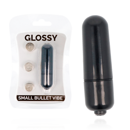 GLOSSY - KLEINE KOGELVIBRATOR ZWART