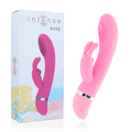 INTENSE - SUSY TRILLENDE VIBRATOR SILICONEN KONIJN ROZE