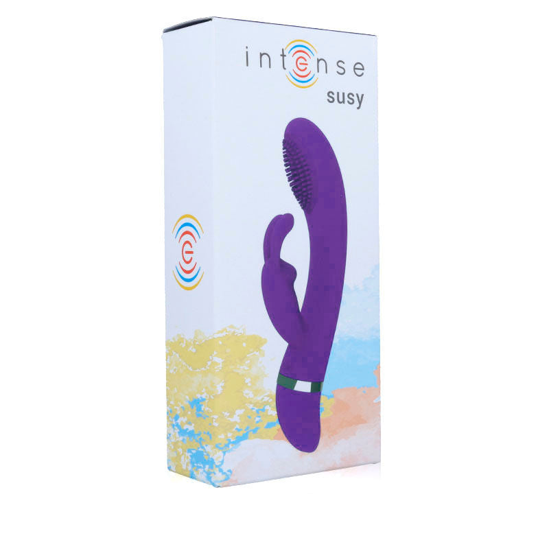 INTENSE - SUSY SILICONE KONIJN LILA OSCILLERENDE VIBRATOR