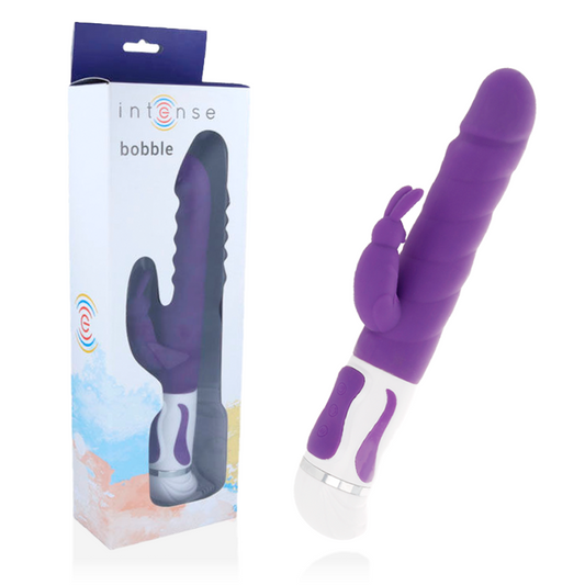 INTENSE - BOBBEL VIBRATOR ROTATOR LILA SILICONE