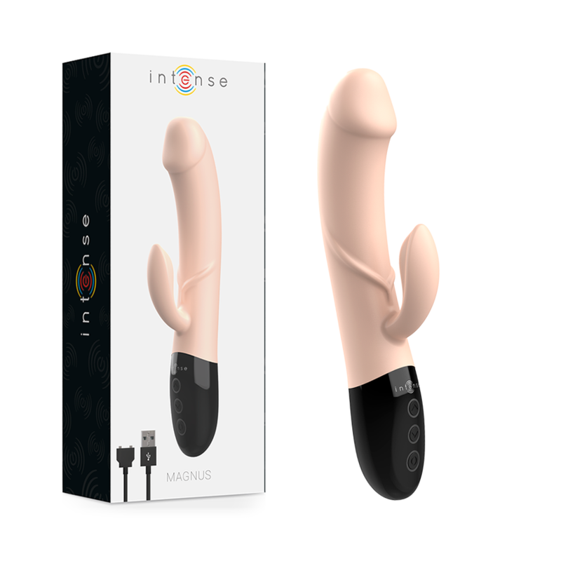 INTENSE - MAGNUS DUBBELE NATUURLIJKE OPLAADBARE VIBRATOR