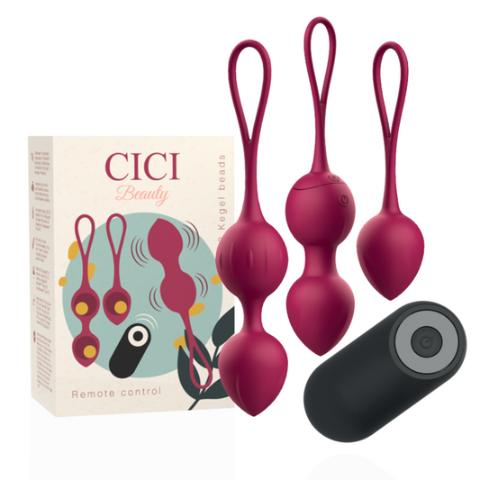 CICI BEAUTY - PREMIUM SILICONEN 3 TRILLENDE KEGELKOGELS AFSTANDSBEDIENING