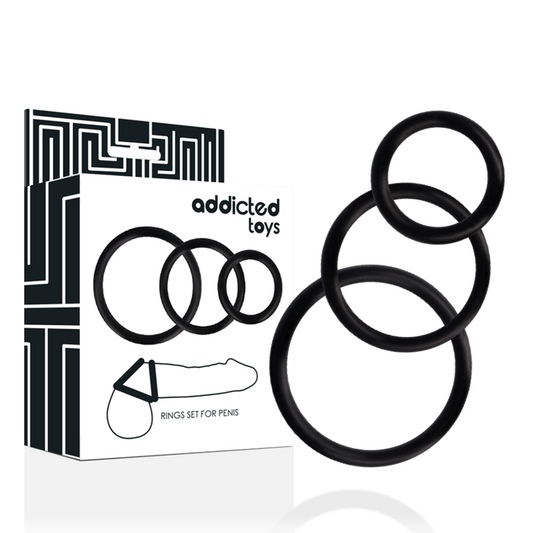 ADDICTED TOYS - PENISRINGEN ZWART