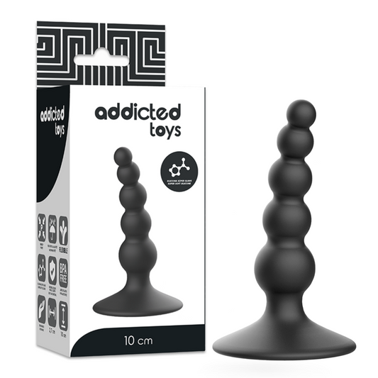 ADDICTED TOYS - ANALE SEKSSPLUG 10 CM ZWART
