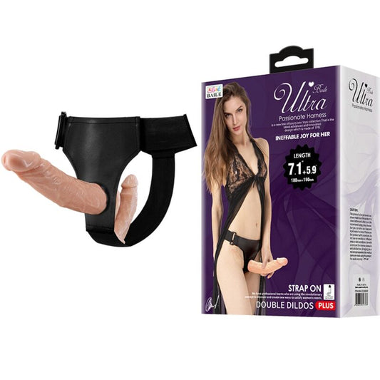 BAILE - ULTRA PASSIONATE DUBBELE DILDO'S MET HARNAS