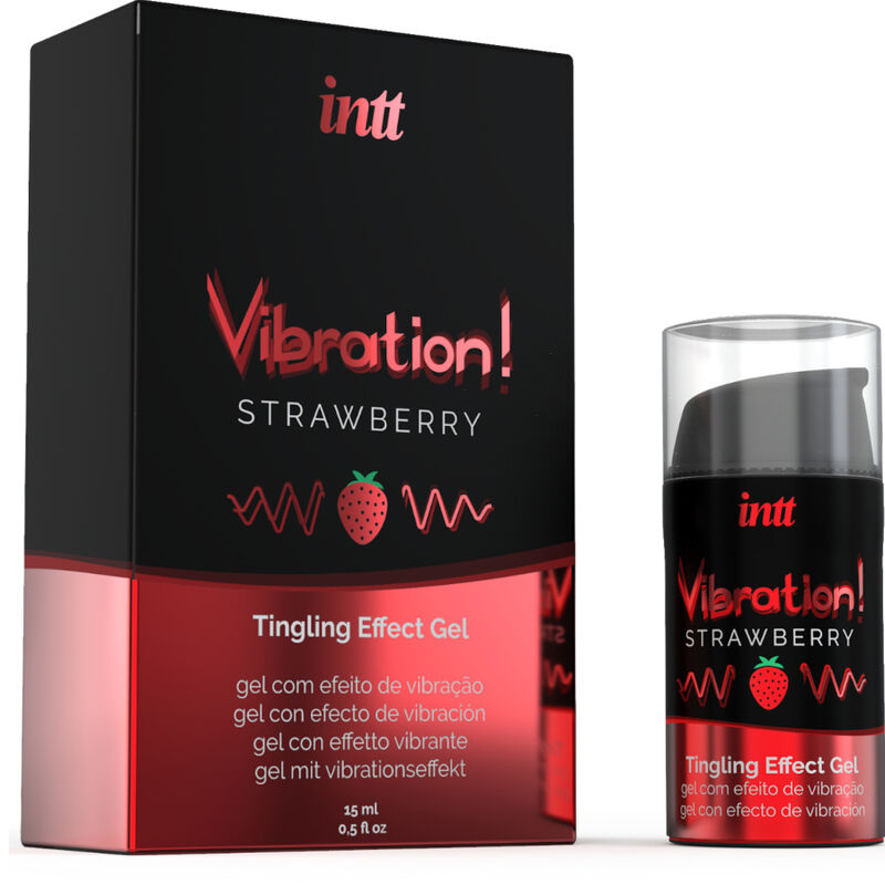 INTT - KRACHTIGE INTIEME STIMULANS VLOEIBARE TRILLENDE GEL AARDBEI 15 ML