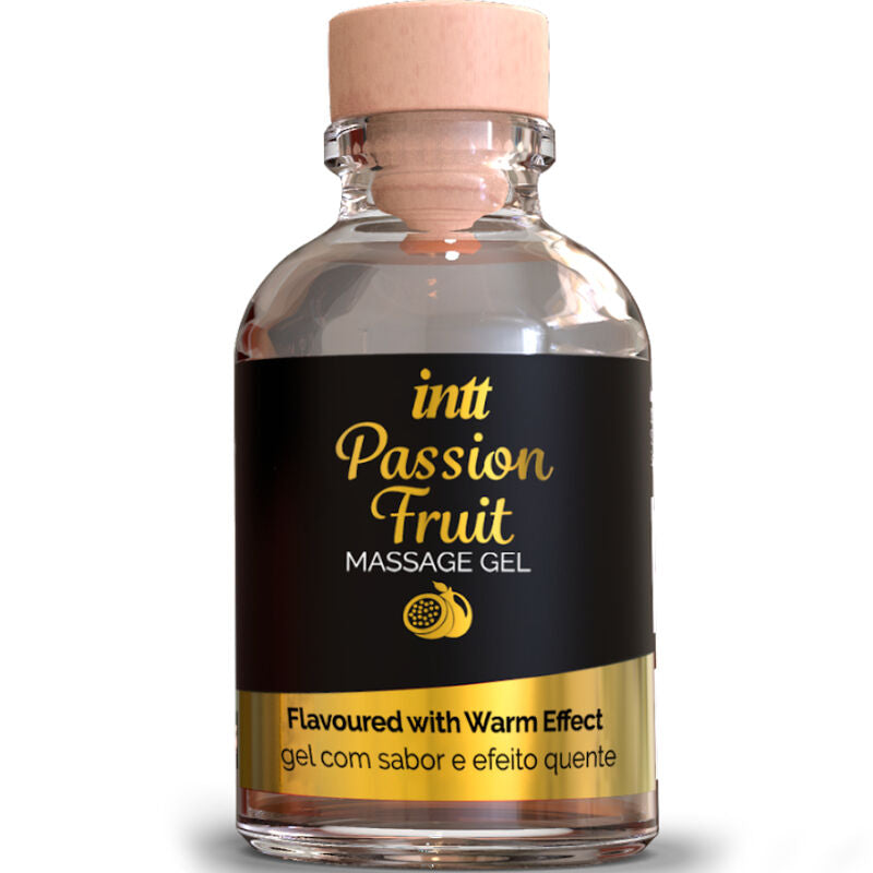 INTT MASSAGE & ORALE SEX - PASSIEVRUCHT GEAROMATISEERDE MASSAGEGEL MET WARMTE-EFFECT
