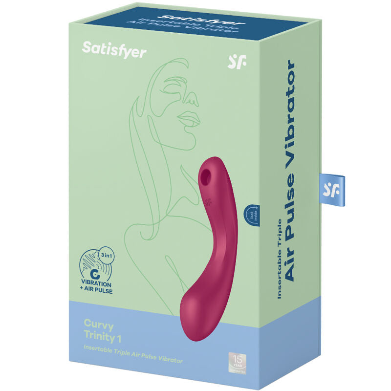 SATISFYER - CURVE TRINITY 1 LUCHTDRUKVIBRATOR ROOD