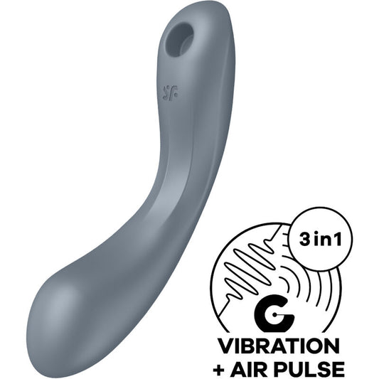 SATISFYER - CURVE TRINITY 1 LUCHTDRUKVIBRATOR GRIJS