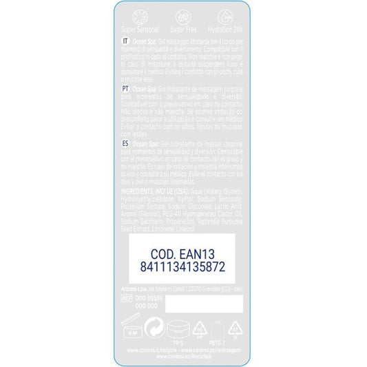 CONTROL - 2-IN-1 MASSAGE & PLEASURE MIDDELLANDSE ZEE 200 ML