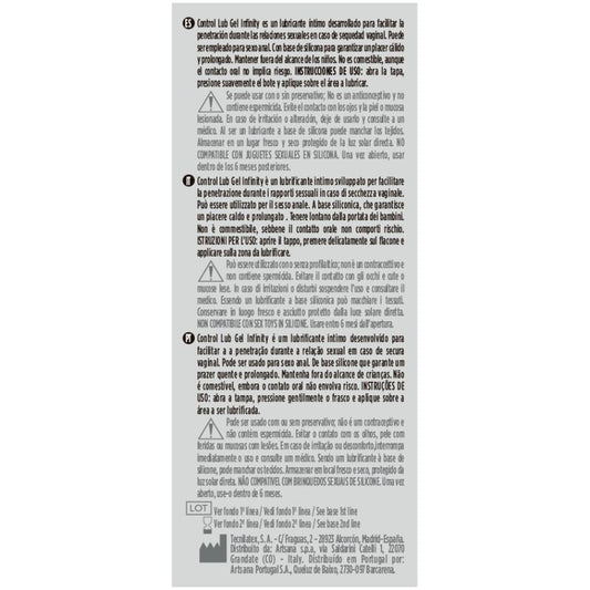 CONTROL - INFINITY SILICONEN GLIJMIDDEL 75 ML