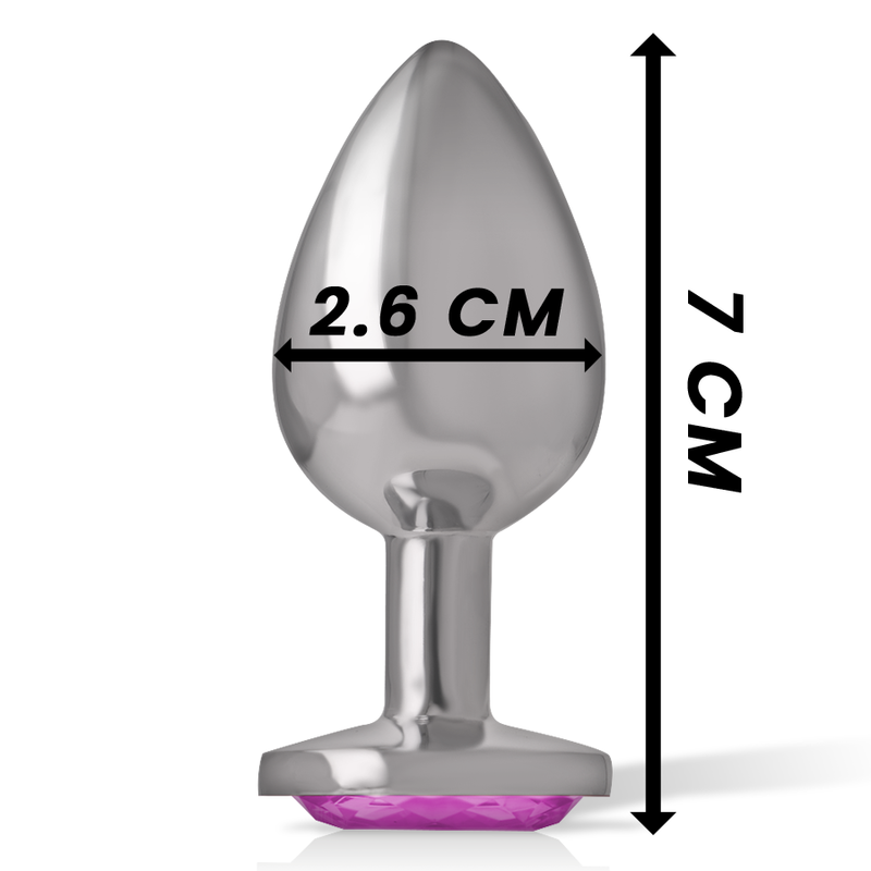 INTENSE - ALUMINIUM METALEN ANALE PLUG ROZE HART MAAT S