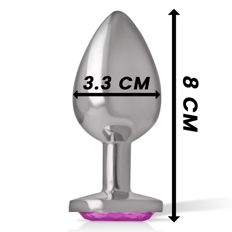 INTENSE - ALUMINIUM METALEN ANALE PLUG ROZE HART MAAT M