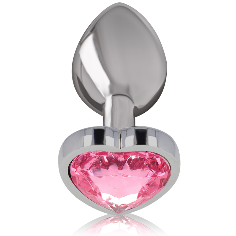 INTENSE - ALUMINIUM METALEN ANALE PLUG ROZE HART MAAT M