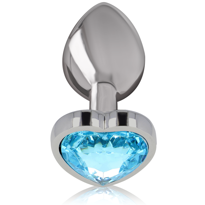 INTENSE - ANALPLUG VAN ALUMINIUM METAAL BLAUW HART MAAT M