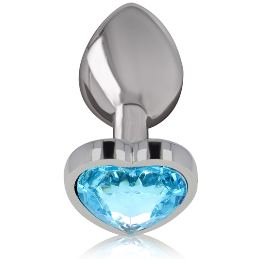 INTENSE - ANALPLUG VAN ALUMINIUM METAAL BLAUW HART MAAT M