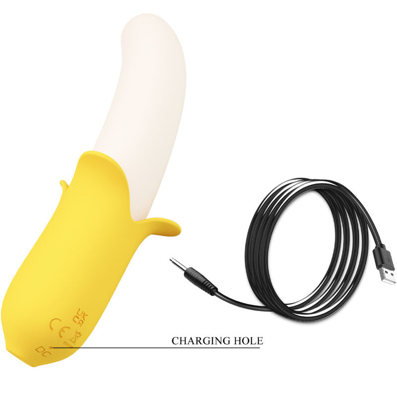 PRETTY LOVE - BANANA GEEK SUPER POWER 7 TRILLINGEN OMHOOG & OMLAAG SILICONE ZWART