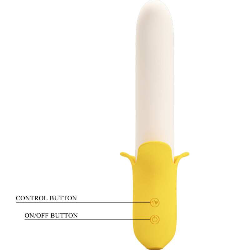 PRETTY LOVE - BANANA GEEK SUPER POWER 7 TRILLINGEN OMHOOG & OMLAAG SILICONE ZWART
