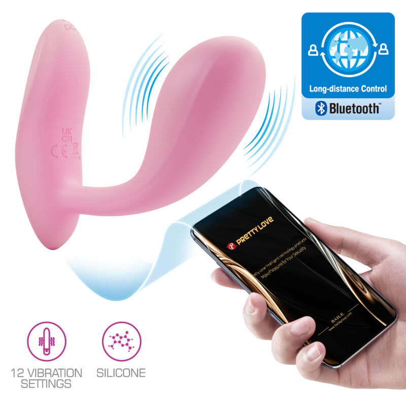 PRETTY LOVE - BAIRD G-SPOT 12 TRILLINGEN OPLAADBARE ROZE APP