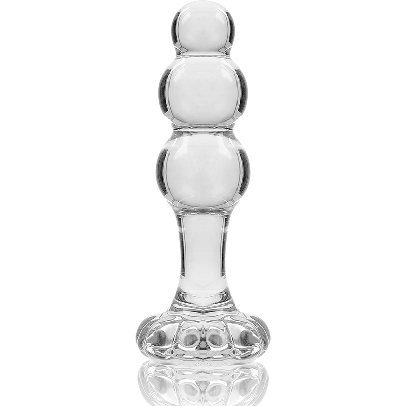 NEBULA-SERIE VAN IBIZA - MODEL 1 TRANSPARANT KRISTALLEN ANALE PLUG 10,5 CM -Ø- 3 CM