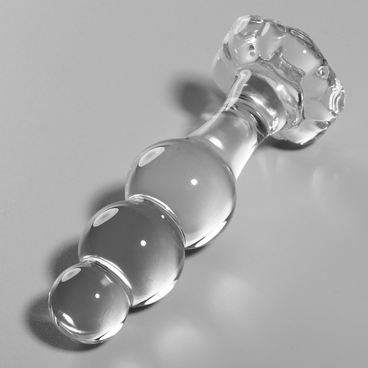 NEBULA-SERIE VAN IBIZA - MODEL 1 TRANSPARANT KRISTALLEN ANALE PLUG 10,5 CM -Ø- 3 CM