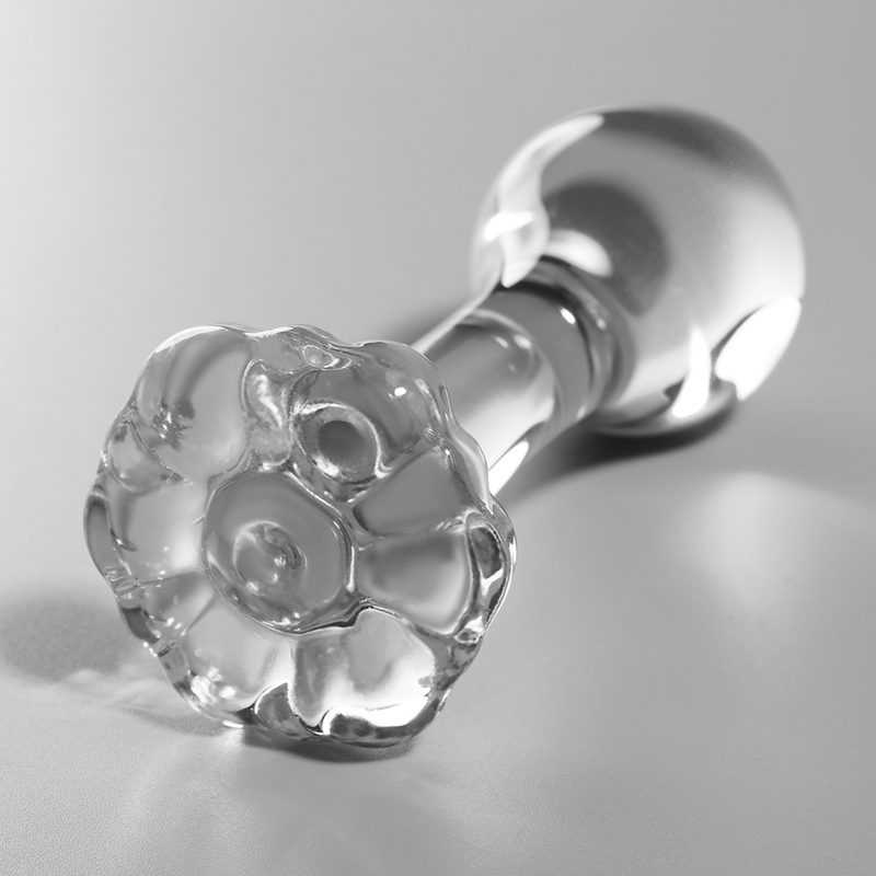 NEBULA SERIE VAN IBIZA - MODEL 2-PLUG TRANSPARANT KRISTAL 11 CM -Ø- 3.5 CM