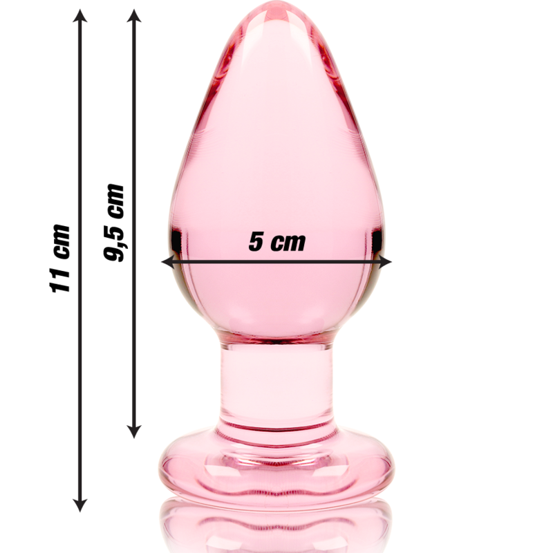 NEBULA SERIE VAN IBIZA - MODEL 3 STEKKER ROZE KRISTAL 11 CM -O- 5 CM
