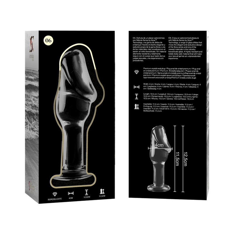 NEBULA SERIE VAN IBIZA - MODEL 6 TRANSPARANTE KRISTALLEN STOP 12,5 CM -O- 4 CM