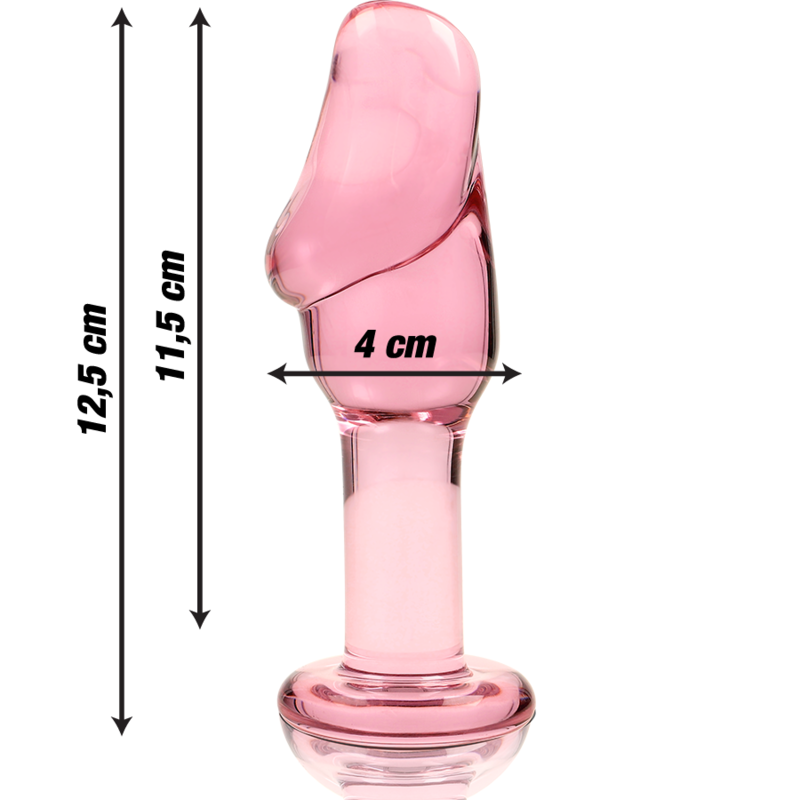 NEBULA SERIE VAN IBIZA - MODEL 6 STEKKER ROZE KRISTAL 12,5 CM -O- 4 CM