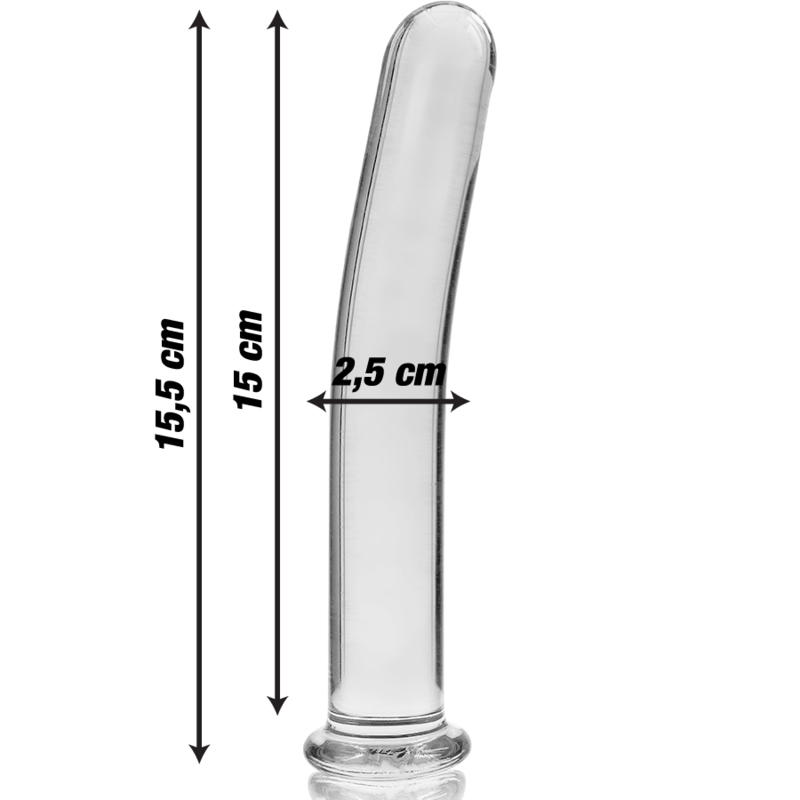 NEBULA SERIES BY IBIZA - MODELO 9 DILDO KRISTAL HELDER 15.5 CM -Ø- 2.5 CM
