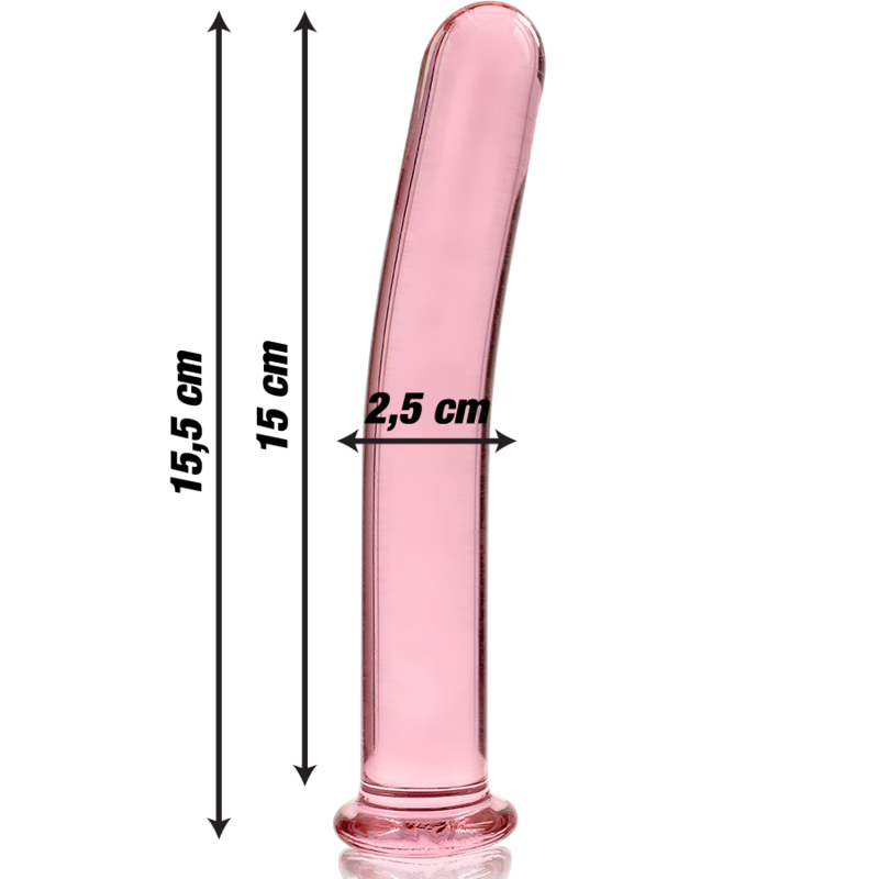 NEBULA SERIES BY IBIZA - MODELO 9 DILDO KRISTAL ROZE 15,5 CM -Ø- 2,5 CM