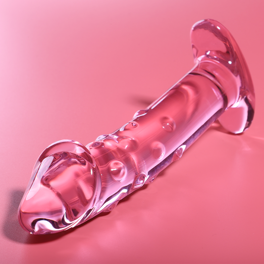 NEBULA SERIE VAN IBIZA - MODEL 19 DILDO KRISTAL ROZE 18.5 CM -O- 4 CM