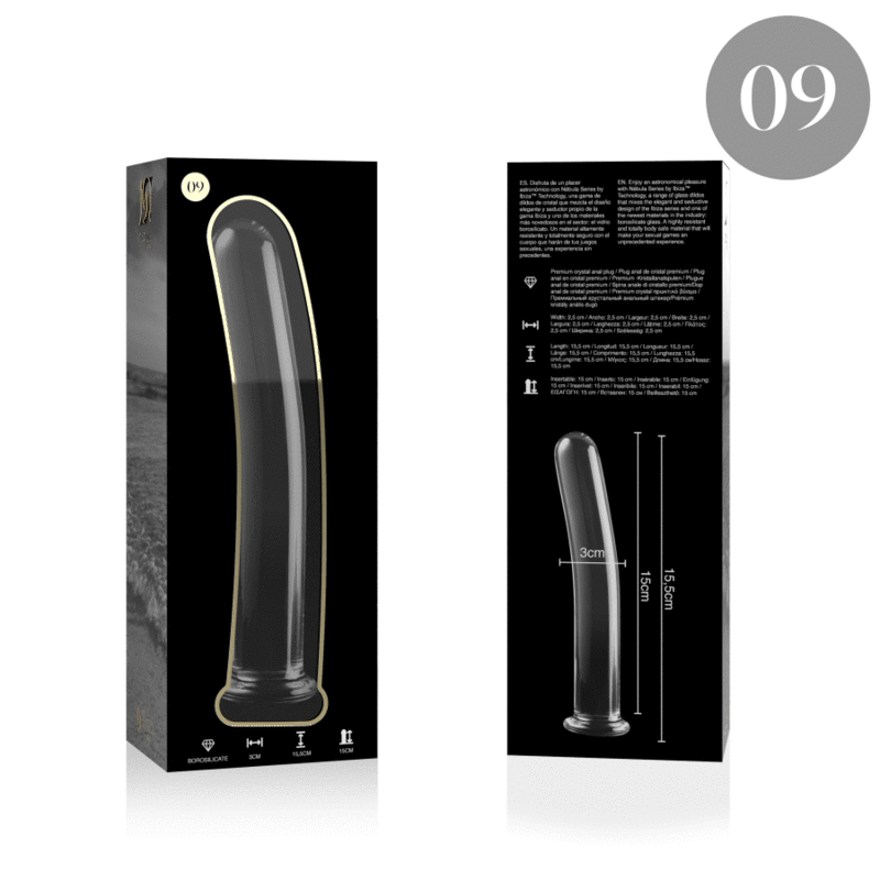 NEBULA SERIES BY IBIZA - MODELO 9 DILDO KRISTAL HELDER 15.5 CM -Ø- 2.5 CM