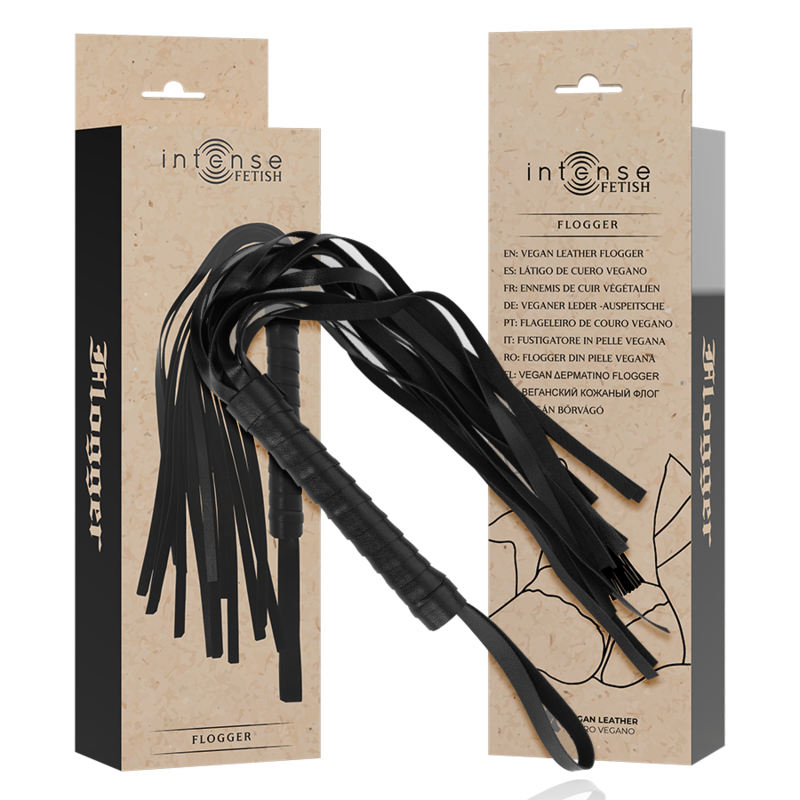 INTENS - FETISJ VEGAAN LEREN FLOGGER