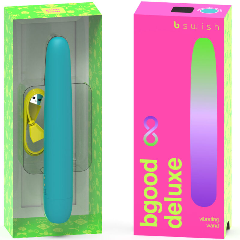 B SWISH - BGOOD INFINITE DELUXE OPLAADBARE VIBRATOR BLAUW SILICOON