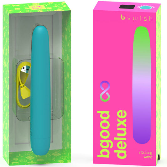 B SWISH - BGOOD INFINITE DELUXE OPLAADBARE VIBRATOR BLAUW SILICOON