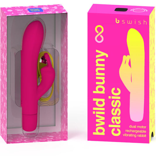 B SWISH - BWILD BUNNY INFINITE KLASSIEKE OPLAADBARE VIBRATOR ROZE SILICONE