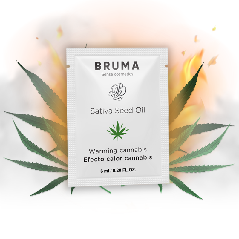 BRUMA - SATIVA ZAADOLIE GLIJGEL VERWARMEND CANNABIS SMAAK 6 ML